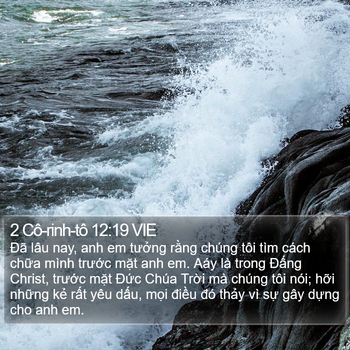 2 Cô-rinh-tô 12:19 VIE Bible Study