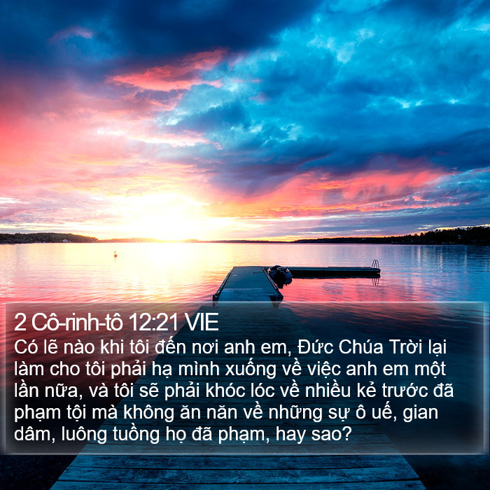 2 Cô-rinh-tô 12:21 VIE Bible Study