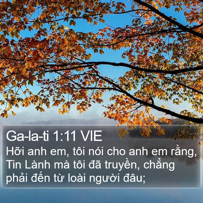 Ga-la-ti 1:11 VIE Bible Study