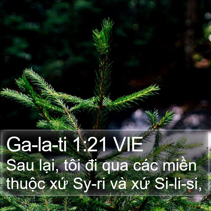 Ga-la-ti 1:21 VIE Bible Study