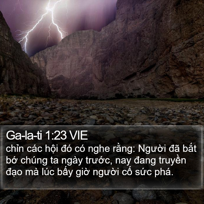 Ga-la-ti 1:23 VIE Bible Study