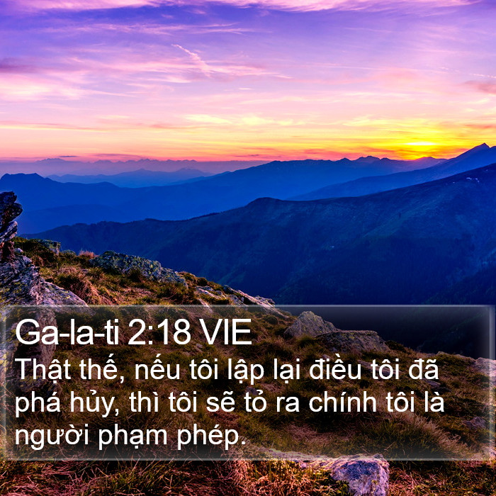 Ga-la-ti 2:18 VIE Bible Study