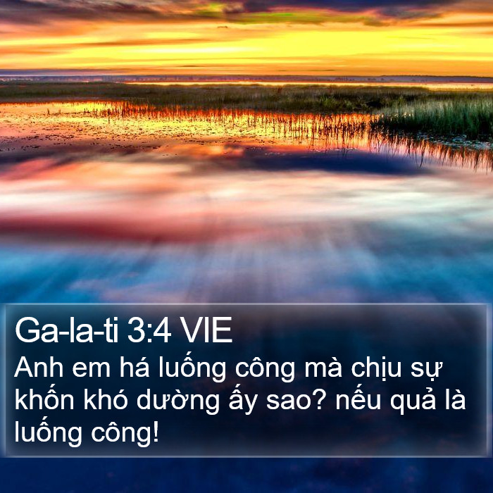 Ga-la-ti 3:4 VIE Bible Study