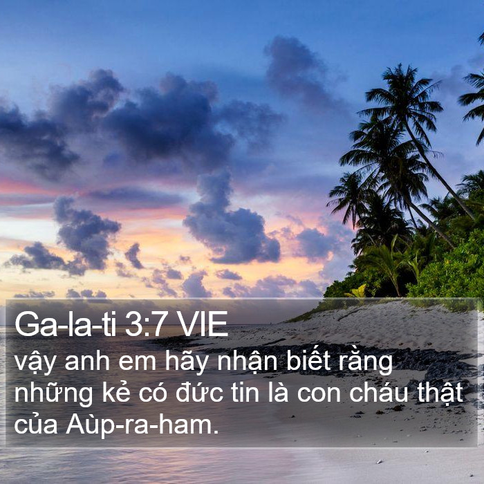 Ga-la-ti 3:7 VIE Bible Study