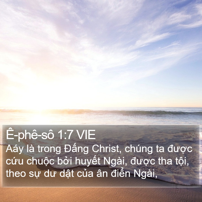 Ê-phê-sô 1:7 VIE Bible Study