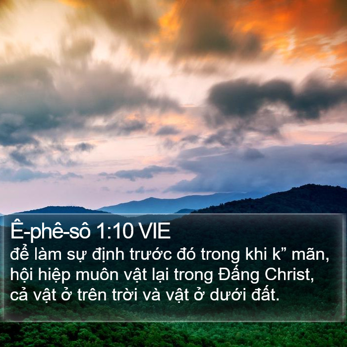 Ê-phê-sô 1:10 VIE Bible Study