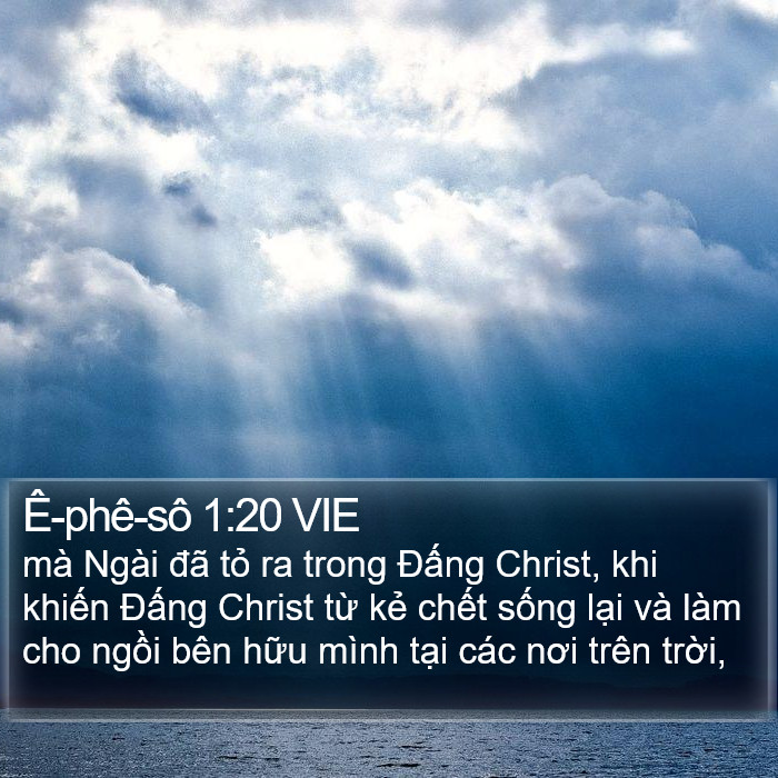 Ê-phê-sô 1:20 VIE Bible Study