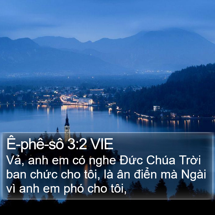 Ê-phê-sô 3:2 VIE Bible Study