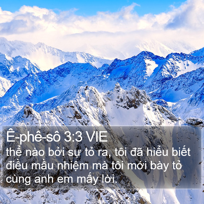 Ê-phê-sô 3:3 VIE Bible Study