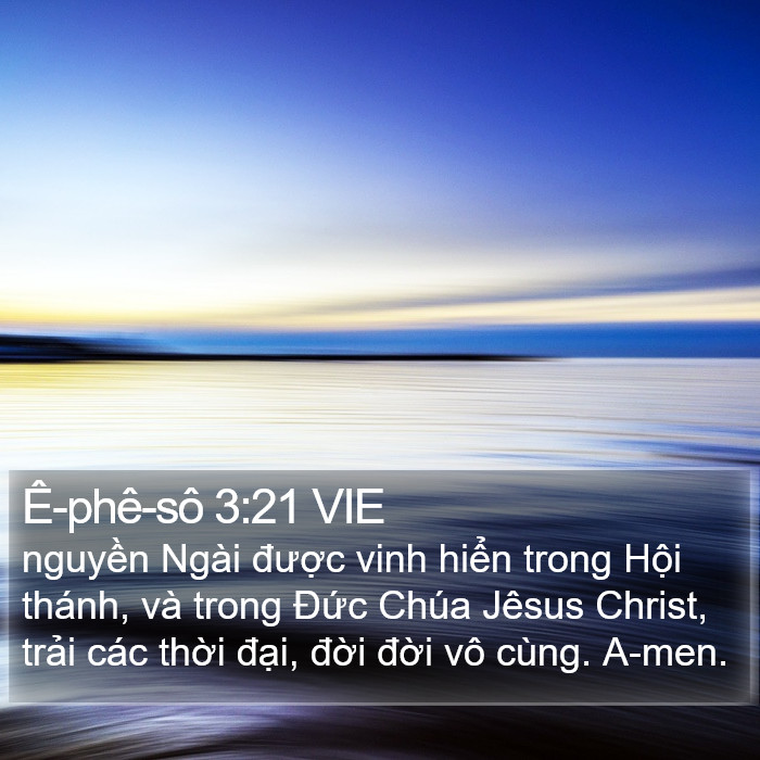 Ê-phê-sô 3:21 VIE Bible Study