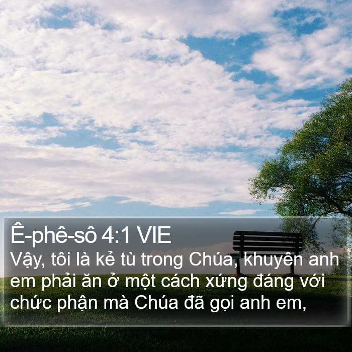 Ê-phê-sô 4:1 VIE Bible Study