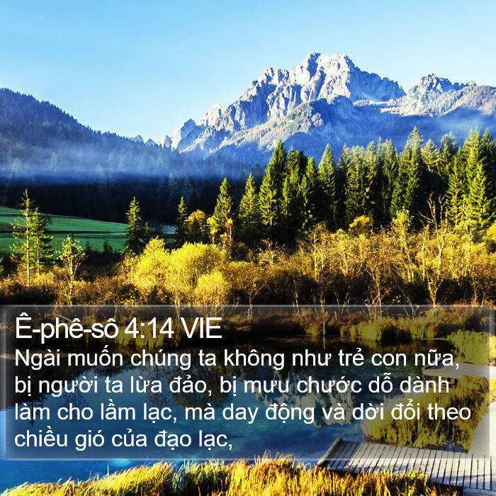 Ê-phê-sô 4:14 VIE Bible Study