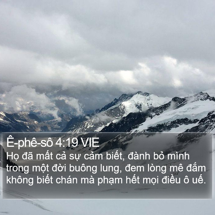 Ê-phê-sô 4:19 VIE Bible Study