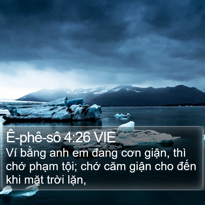 Ê-phê-sô 4:26 VIE Bible Study