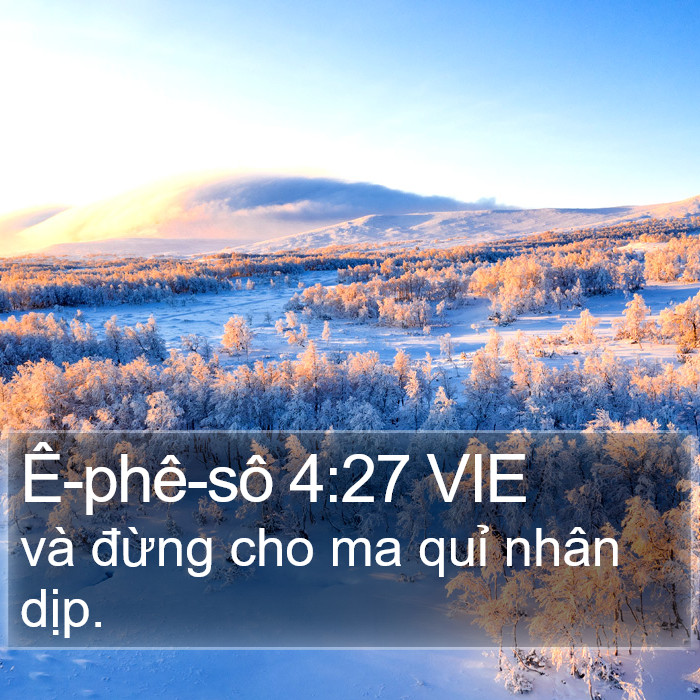 Ê-phê-sô 4:27 VIE Bible Study