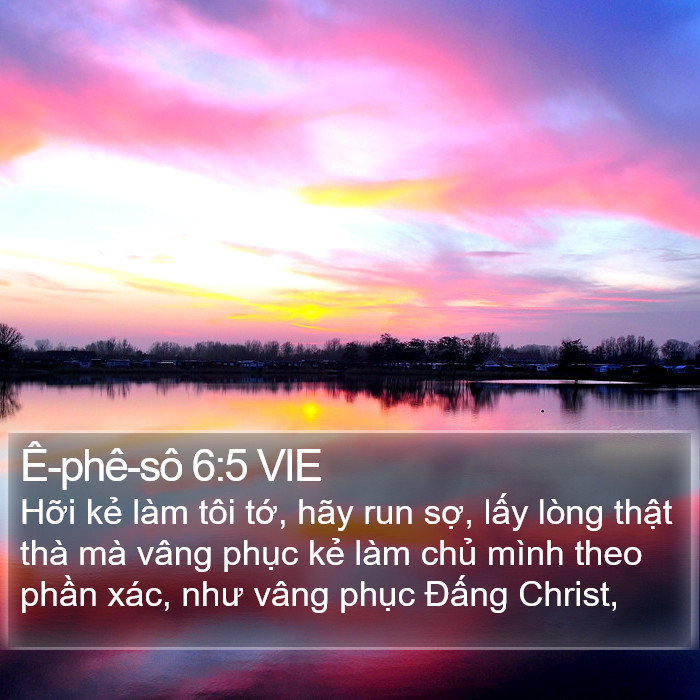 Ê-phê-sô 6:5 VIE Bible Study