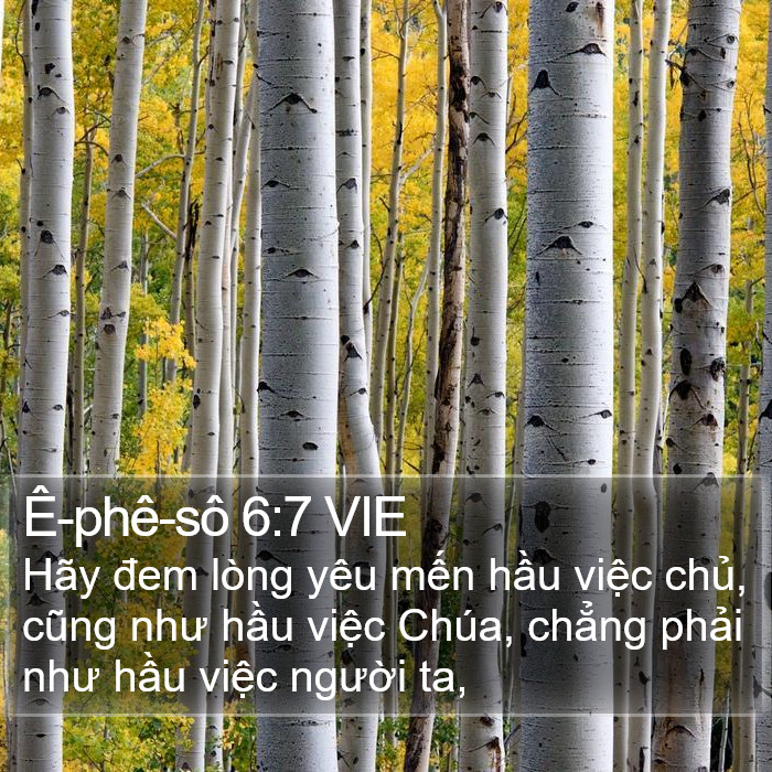 Ê-phê-sô 6:7 VIE Bible Study