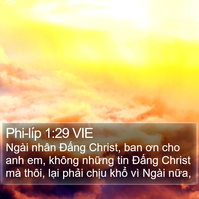 Phi-líp 1:29 VIE Bible Study