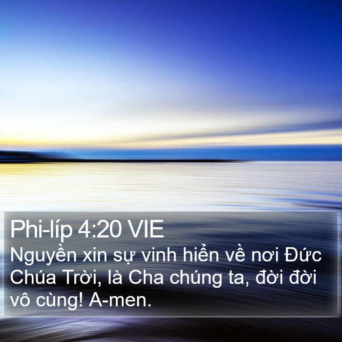 Phi-líp 4:20 VIE Bible Study