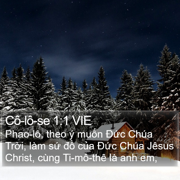 Cô-lô-se 1:1 VIE Bible Study