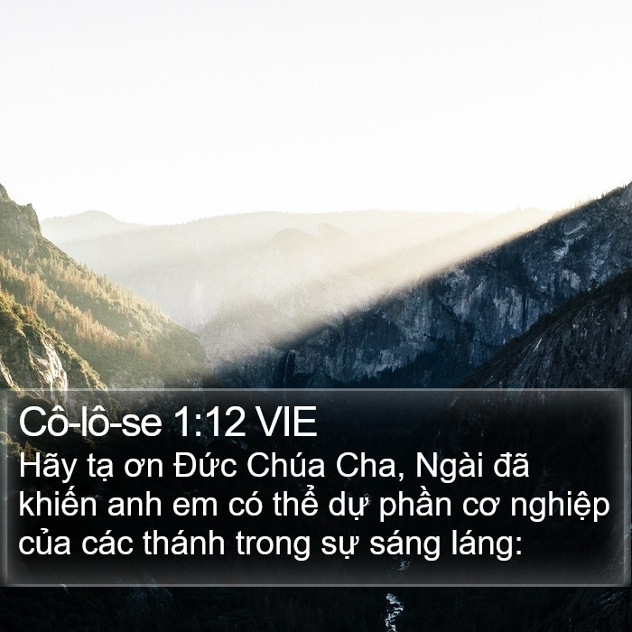 Cô-lô-se 1:12 VIE Bible Study