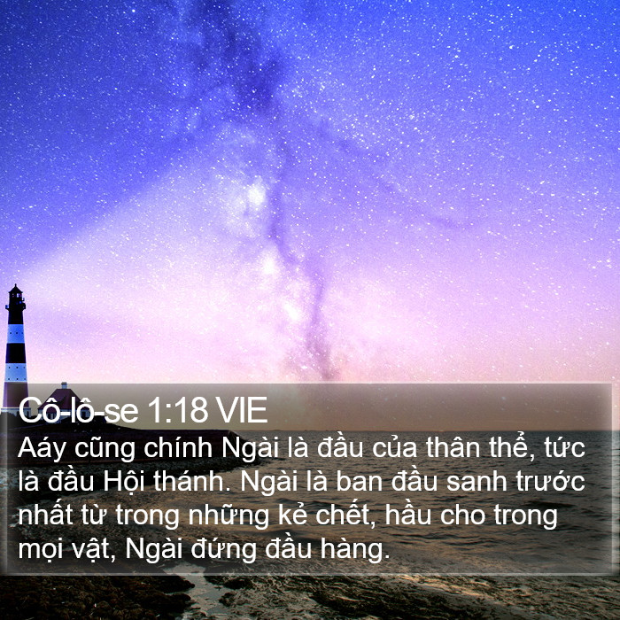 Cô-lô-se 1:18 VIE Bible Study