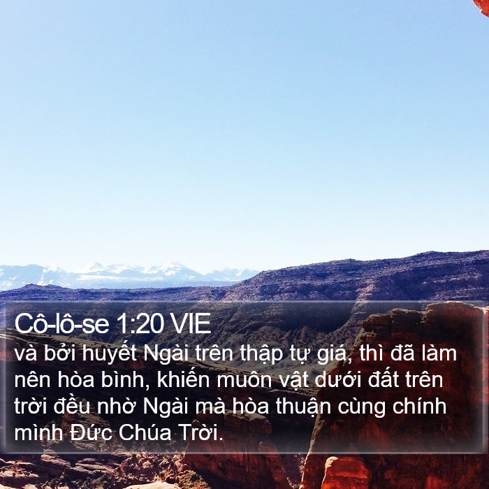 Cô-lô-se 1:20 VIE Bible Study