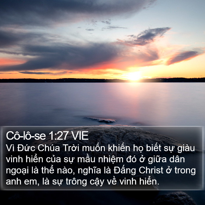 Cô-lô-se 1:27 VIE Bible Study