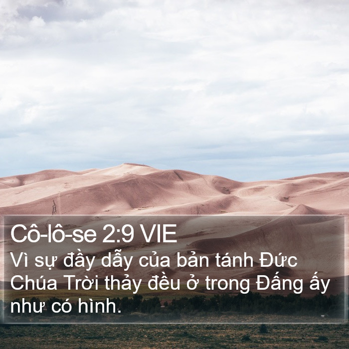 Cô-lô-se 2:9 VIE Bible Study