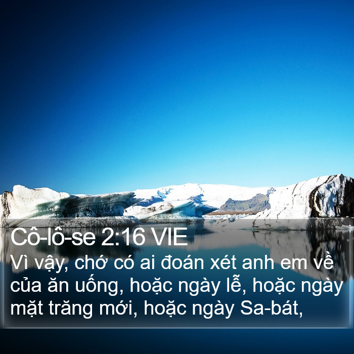 Cô-lô-se 2:16 VIE Bible Study