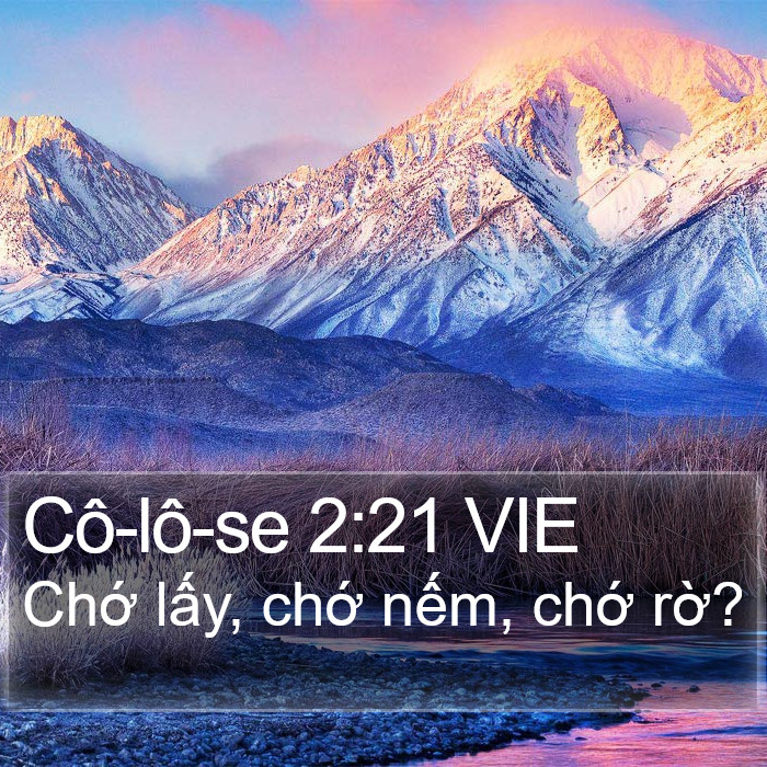 Cô-lô-se 2:21 VIE Bible Study