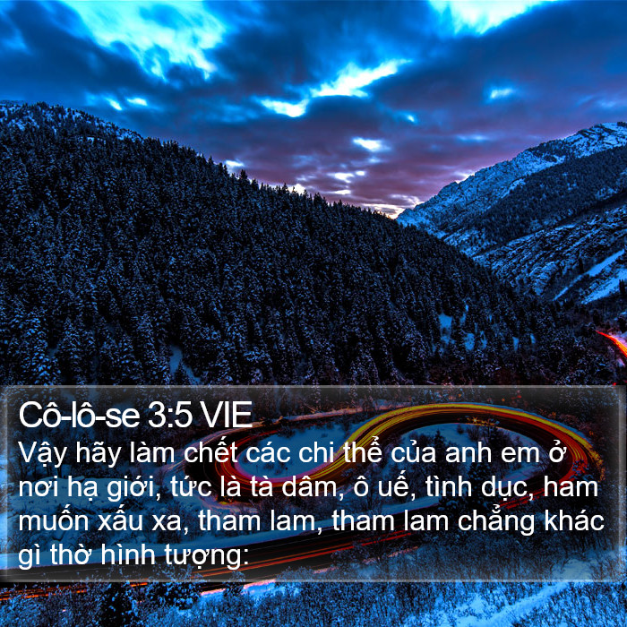 Cô-lô-se 3:5 VIE Bible Study