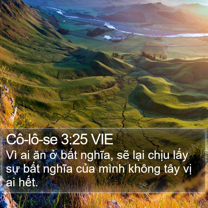 Cô-lô-se 3:25 VIE Bible Study