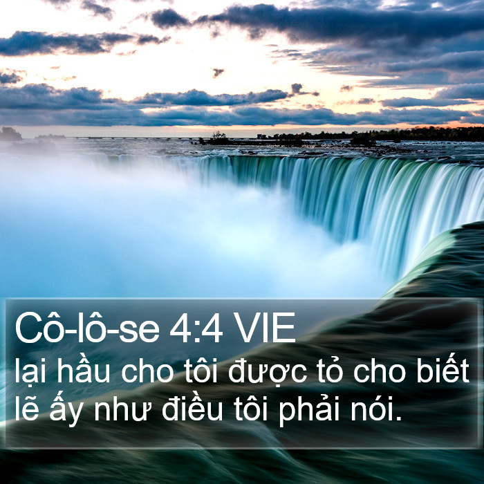 Cô-lô-se 4:4 VIE Bible Study