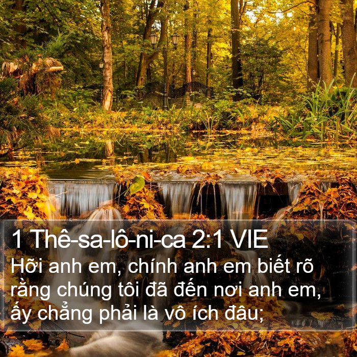 1 Thê-sa-lô-ni-ca 2:1 VIE Bible Study