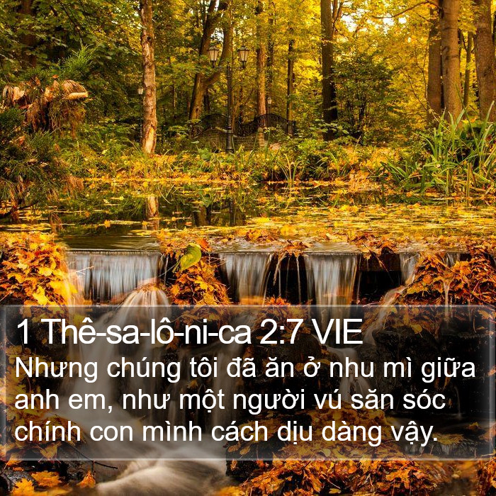 1 Thê-sa-lô-ni-ca 2:7 VIE Bible Study