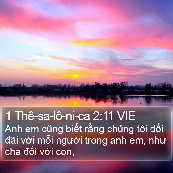 1 Thê-sa-lô-ni-ca 2:11 VIE Bible Study