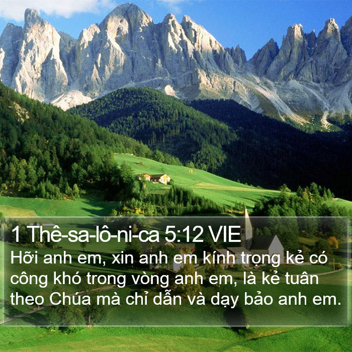 1 Thê-sa-lô-ni-ca 5:12 VIE Bible Study