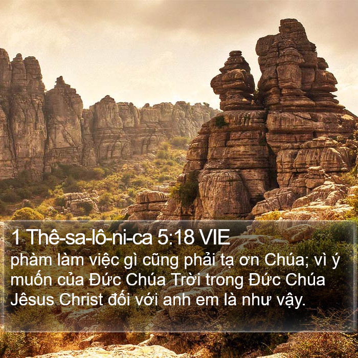 1 Thê-sa-lô-ni-ca 5:18 VIE Bible Study