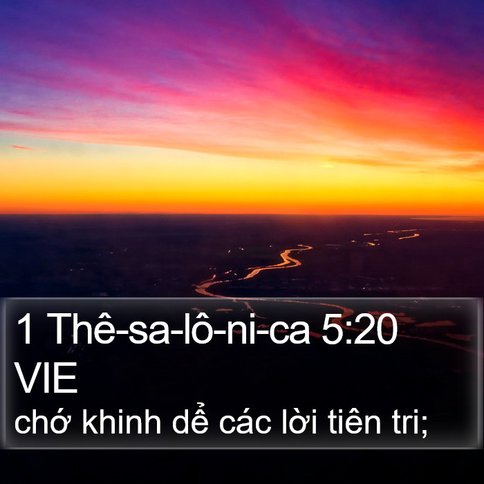 1 Thê-sa-lô-ni-ca 5:20 VIE Bible Study