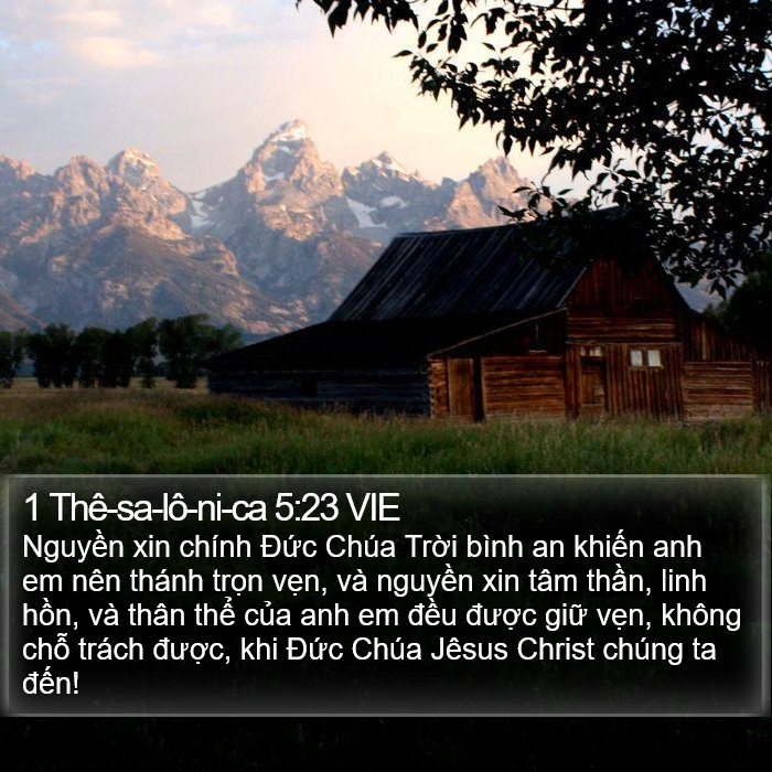 1 Thê-sa-lô-ni-ca 5:23 VIE Bible Study