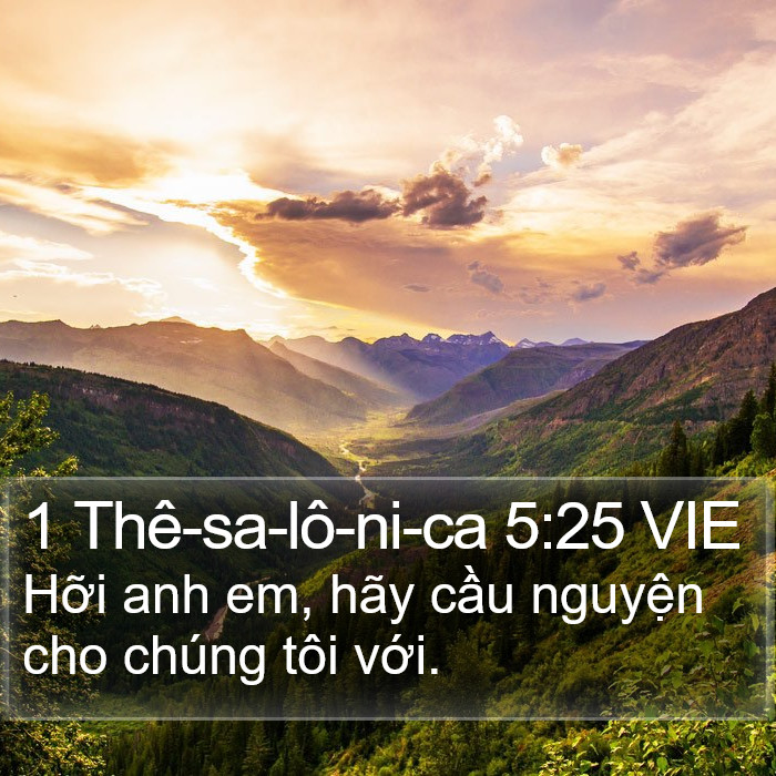 1 Thê-sa-lô-ni-ca 5:25 VIE Bible Study