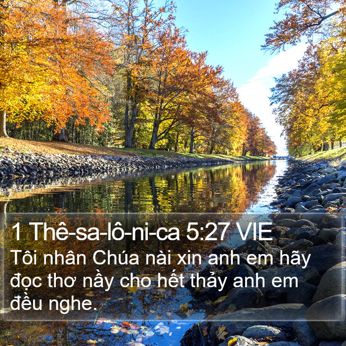 1 Thê-sa-lô-ni-ca 5:27 VIE Bible Study