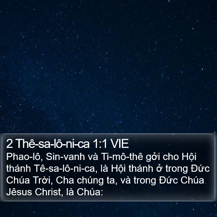 2 Thê-sa-lô-ni-ca 1:1 VIE Bible Study