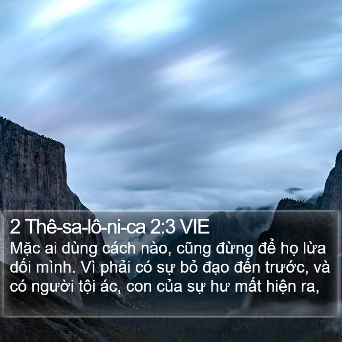 2 Thê-sa-lô-ni-ca 2:3 VIE Bible Study