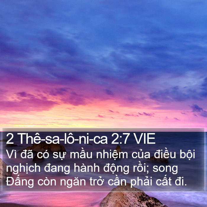 2 Thê-sa-lô-ni-ca 2:7 VIE Bible Study