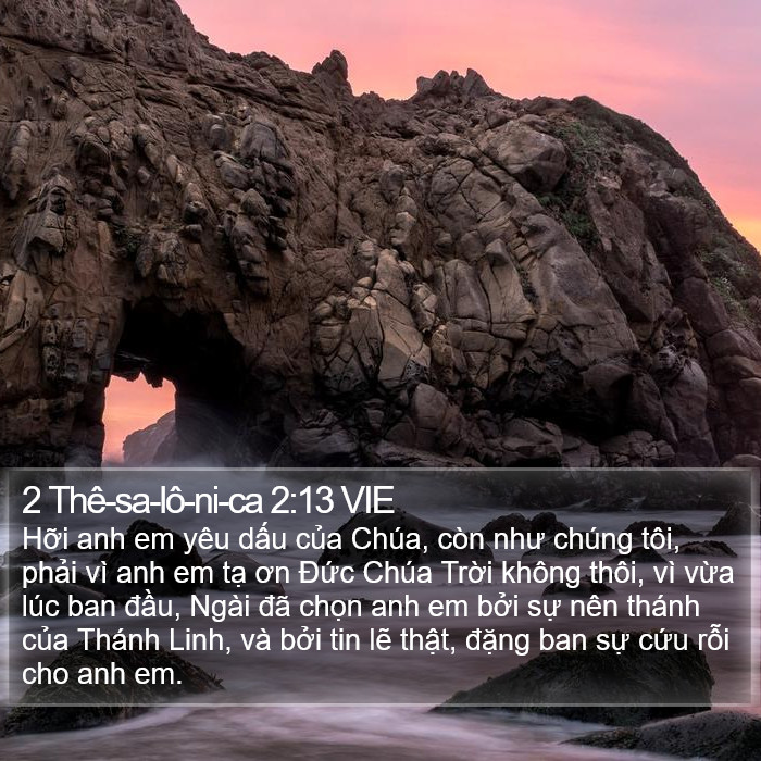 2 Thê-sa-lô-ni-ca 2:13 VIE Bible Study