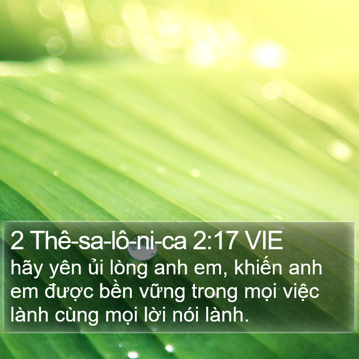 2 Thê-sa-lô-ni-ca 2:17 VIE Bible Study