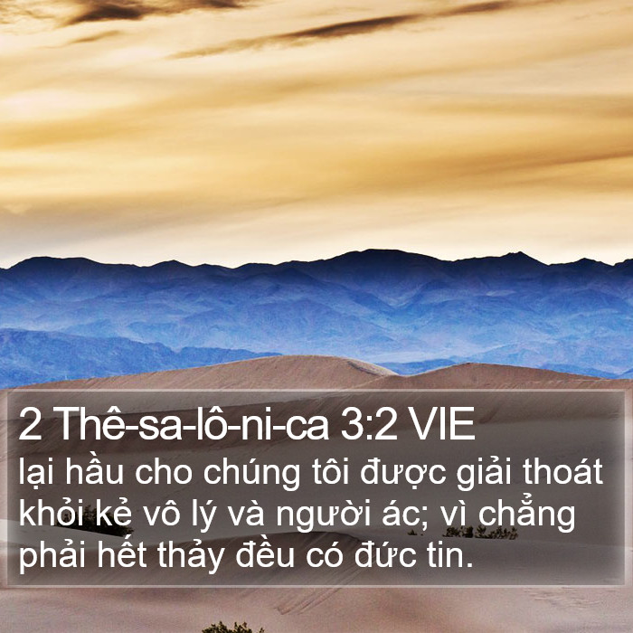 2 Thê-sa-lô-ni-ca 3:2 VIE Bible Study