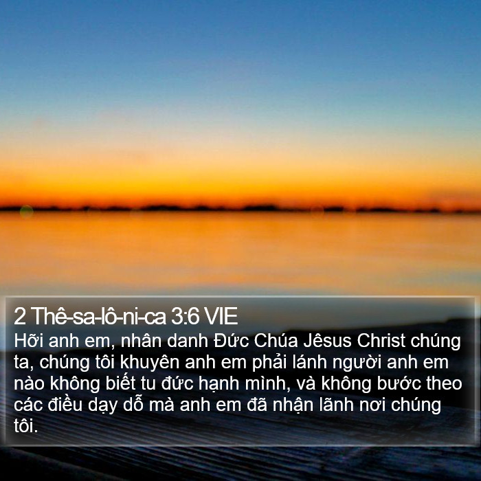 2 Thê-sa-lô-ni-ca 3:6 VIE Bible Study